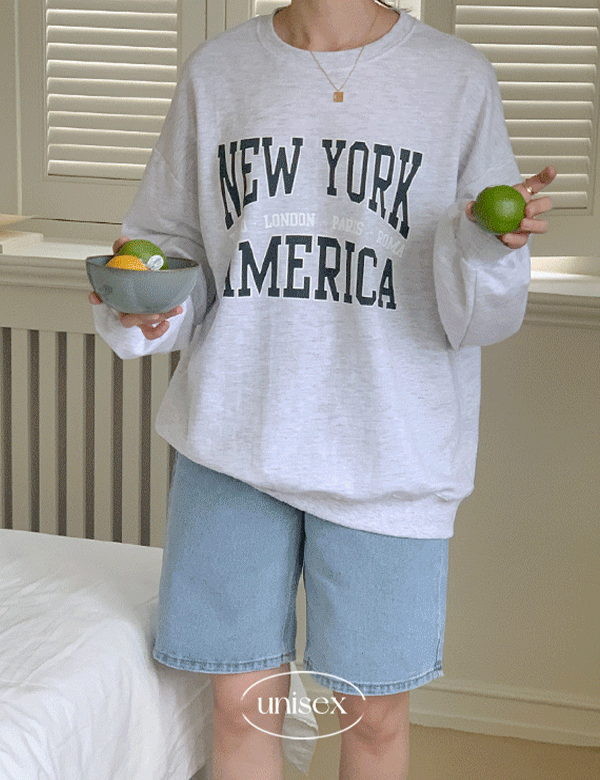 [BEST상품 재진행♥]아메리카 레터링 루즈핏 맨투맨 4color &#039;남녀공용&#039;