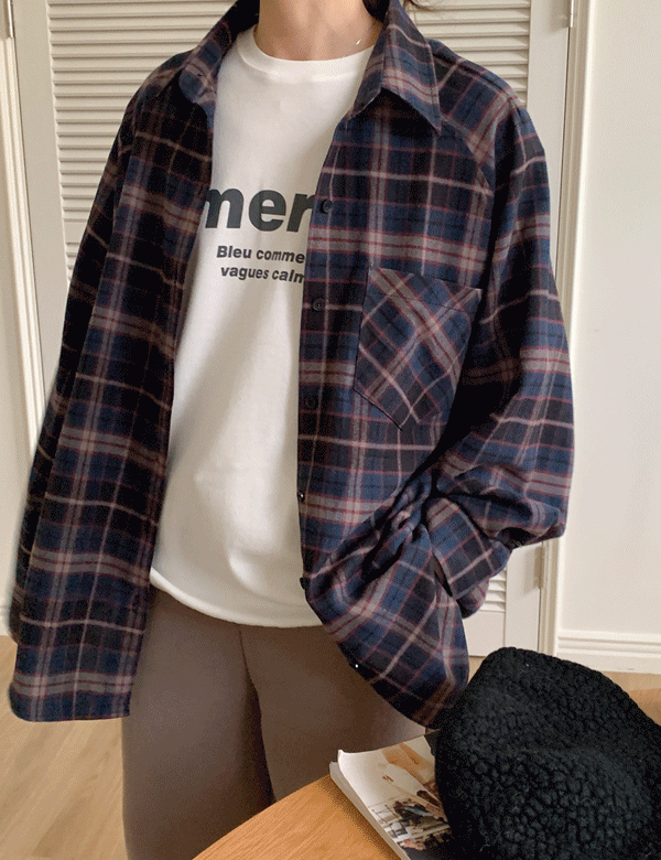 티모 체크 나그랑 셔츠 2color